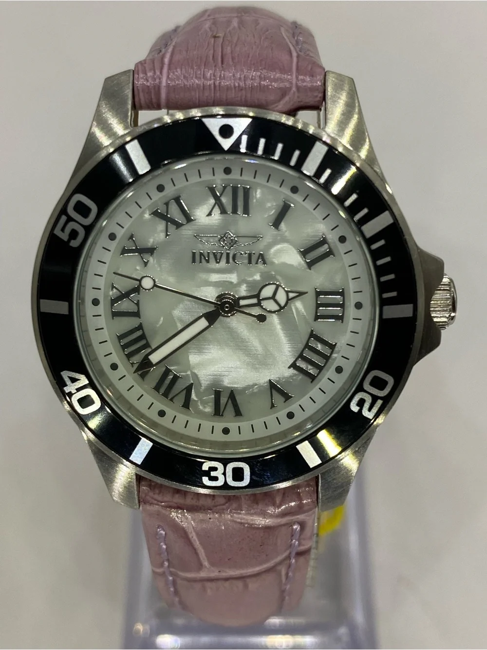 Men’s ^^^ Invicta ***  Watch / Plush  Pink Leather Strap ***